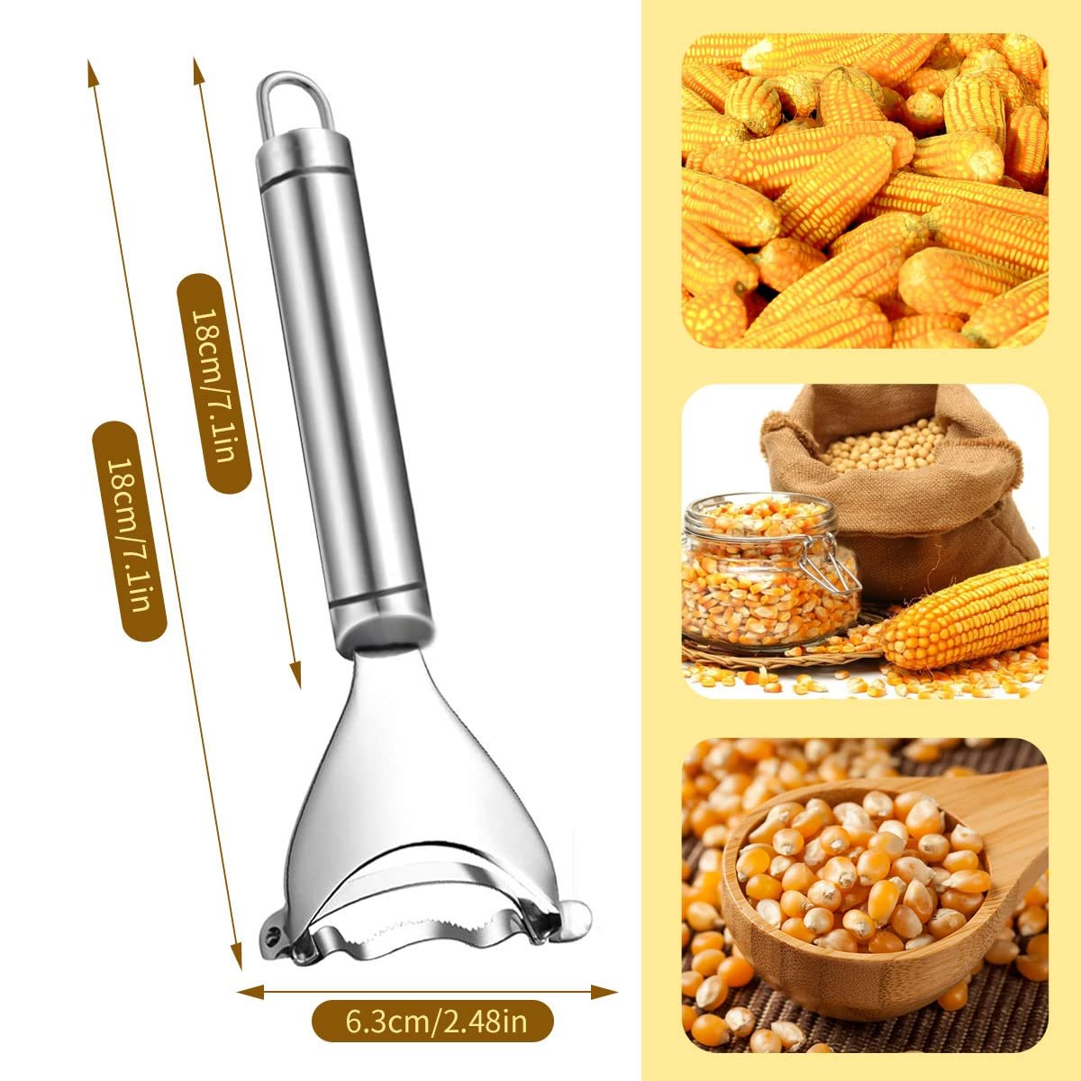 Stainless Steel Corn Peeler Tool