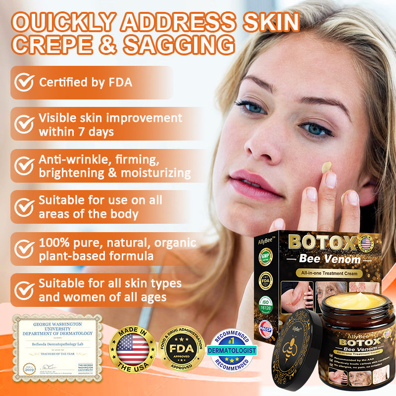 Made and Shipped from USA ✨Allybee™ BOTOX Bee Venom All-in-one Treatment Cream 🔥 LAST DAY 80% OFF 💎💎