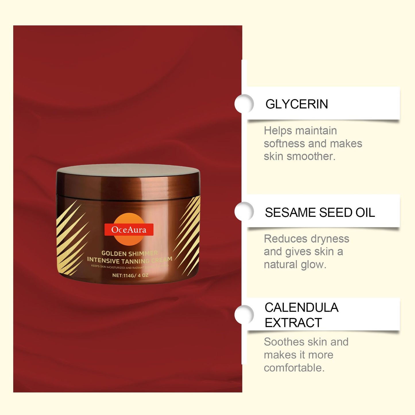 🔥2025 Summer Hot Sale- Gold Shimmer Intensive Tanning Gel