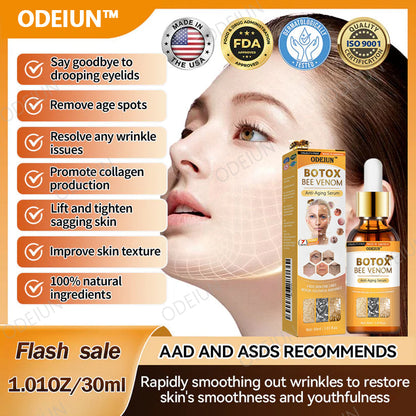 🎁Flash Sale - ODEIUN™ BOTOX Bee Venom Anti-Aging Serum - Suitable for all skin types🐝💎