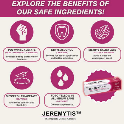 ⏰[Official Brand Store  ] JEREMYTIS™ Thermoplastic Denture Adhesive(✨BUY 2 GET 1 FREE🎁)