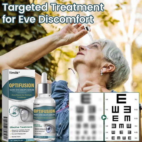 🔥Timilk® OptiFusion Nano Eye Drops Serum —Nano Technology Restores Clear Vision,  No Glasses, No Surgery