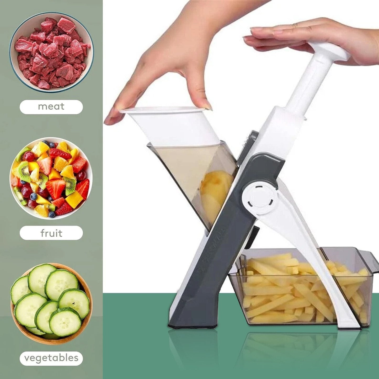 🔥LAST Day 70% OFF Sale Kitchen Chopping Artifact Vegetable Cutter Mandoline Slicer