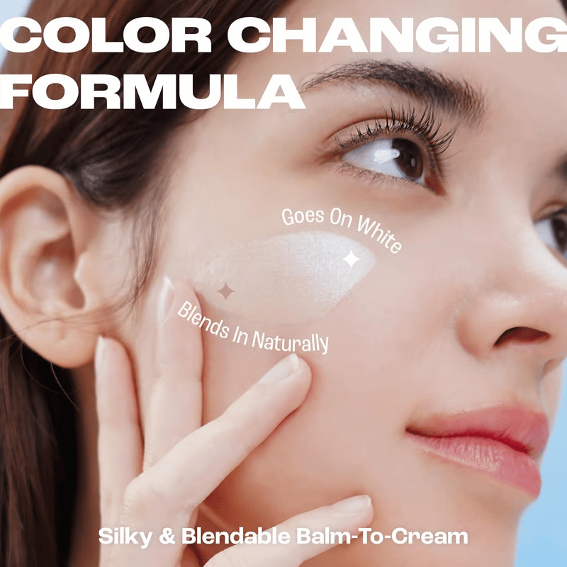 🌟Cream Stick V White Korean Color-Changing Foundation Stick with Volufiline