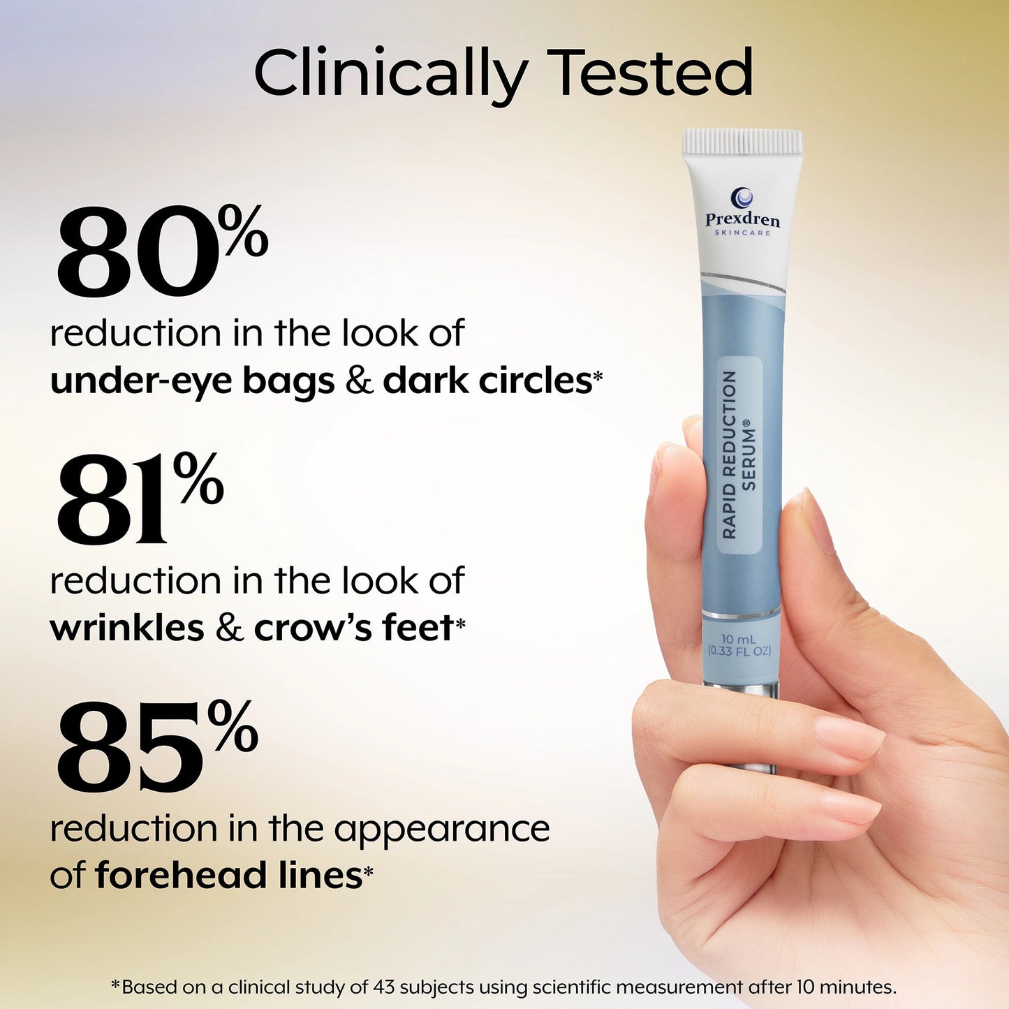 🌟 Prexdren®  Rapid Reduction Eye Serum — Instantly reduces eye bags, wrinkles, and dark circles