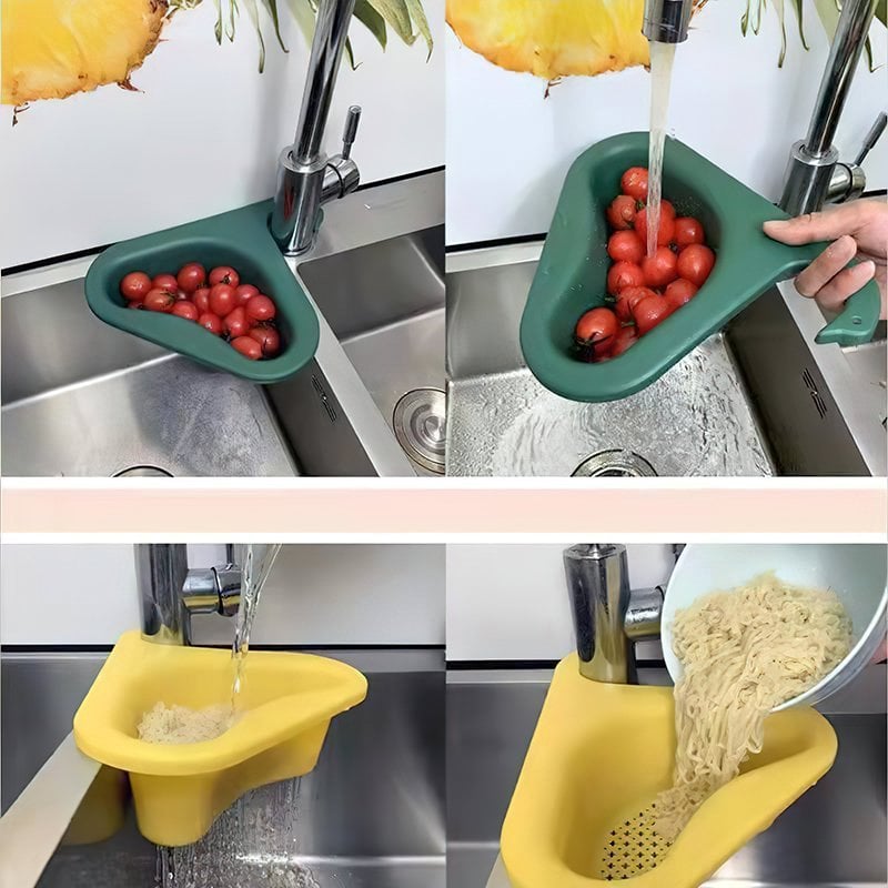 🎁2025 Hot Sale🎁  Kitchen Sink Drain Basket Swan Drain Rack