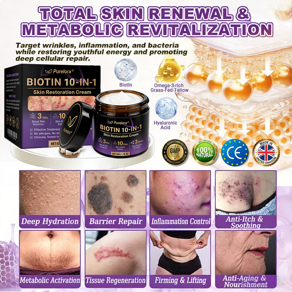 Made and Shipped from the US ODALIT® Biotin 10-in-1 Skin Repair Cream — Last Day of Sale: 75% Off