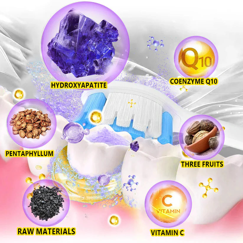 Magic Whitening Toothpaste JEREMYTIS™  Powder with Hydroxyapatite - World's First & Only! Sprinkle or Dip!