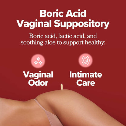 O Positiv URO Boric Acid Vaginal Suppository – with Lactic Acid, and Aloe for Fast Relief and Vaginal Odor Control – Vegan, Free from Parabens, Dyes, and Fragrances – 12 Count (Pack of 1)-HZ