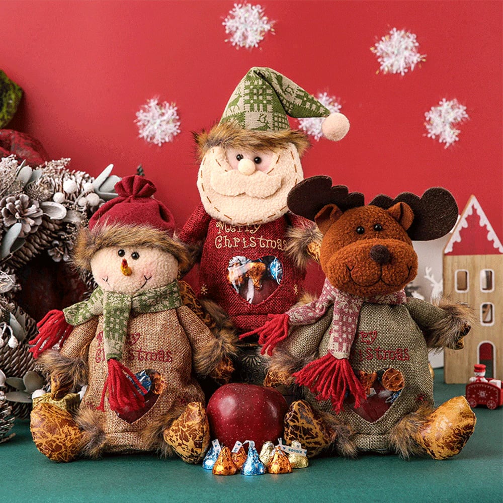 Reindeer & Snowman & Santa Claus