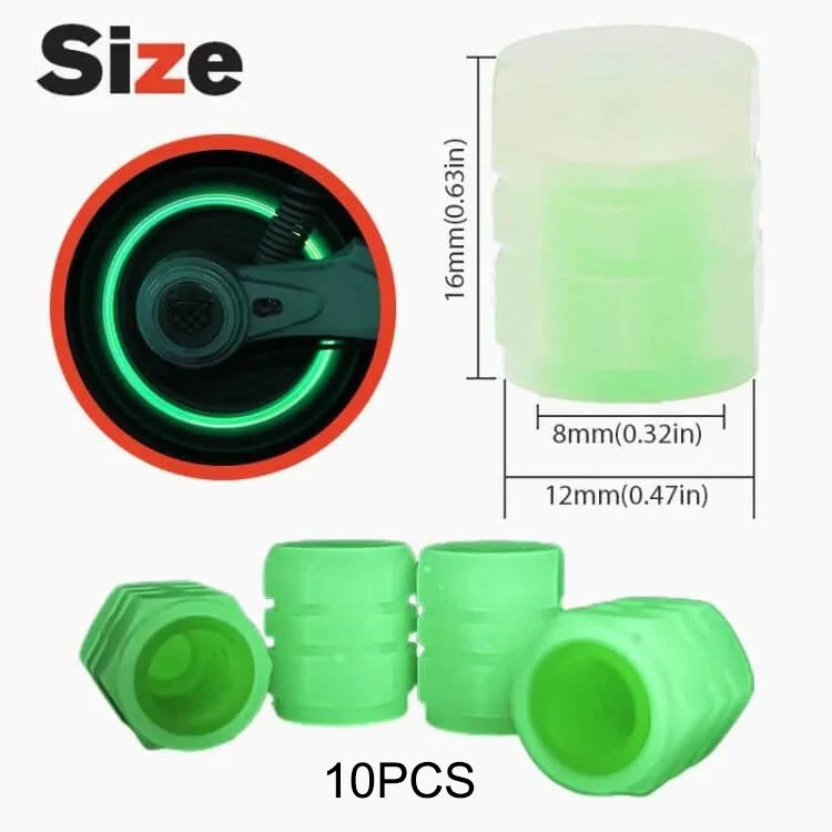 🚗Glow-in-the-Dark Tire Caps 💡