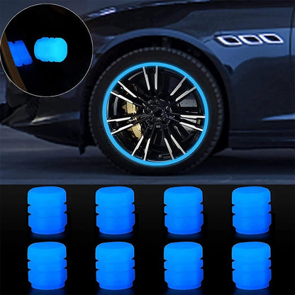 🚗Glow-in-the-Dark Tire Caps 💡