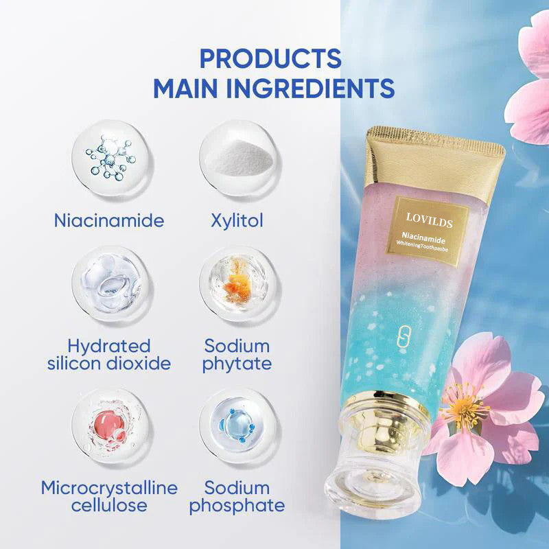 🔥Final 3 Hours: 60% OFF LOVILDS® Nicotinamide Whitening Toothpaste