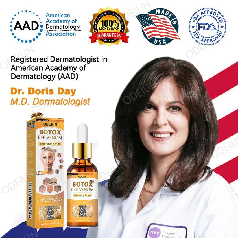 🎁Flash Sale - ODEIUN™ BOTOX Bee Venom Anti-Aging Serum - Suitable for all skin types🐝💎