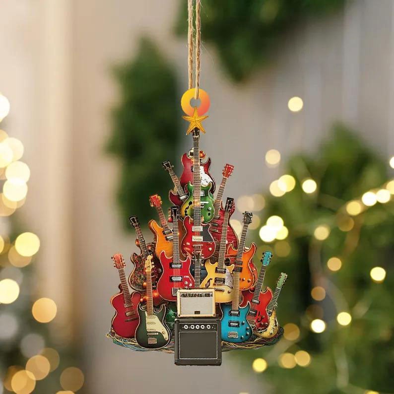 🎸🎵2026 New Arrivals-Rockin' Around The Guitar Christmas Tree Ornament