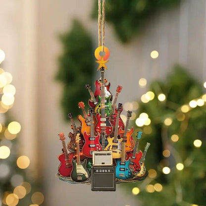 🎸🎵2026 New Arrivals-Rockin' Around The Guitar Christmas Tree Ornament