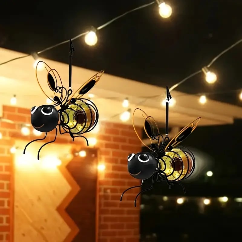 🐝Outdoor Hanging Solar Bee Light - Perfect gift for plant lovers moms or literally anyone who smiles ❤️
