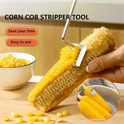 🔥Last Day Promotion-49%OFF - 2025 NEW Long Handle Stainless Steel Corn Stripping Tool