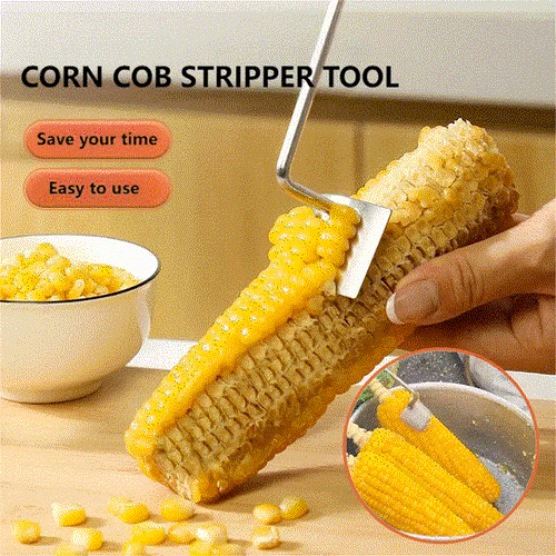 🔥Last Day Promotion-49%OFF - 2025 NEW Long Handle Stainless Steel Corn Stripping Tool