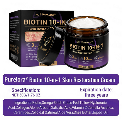 Made and Shipped from the US ODALIT® Biotin 10-in-1 Skin Repair Cream — Last Day of Sale: 75% Off