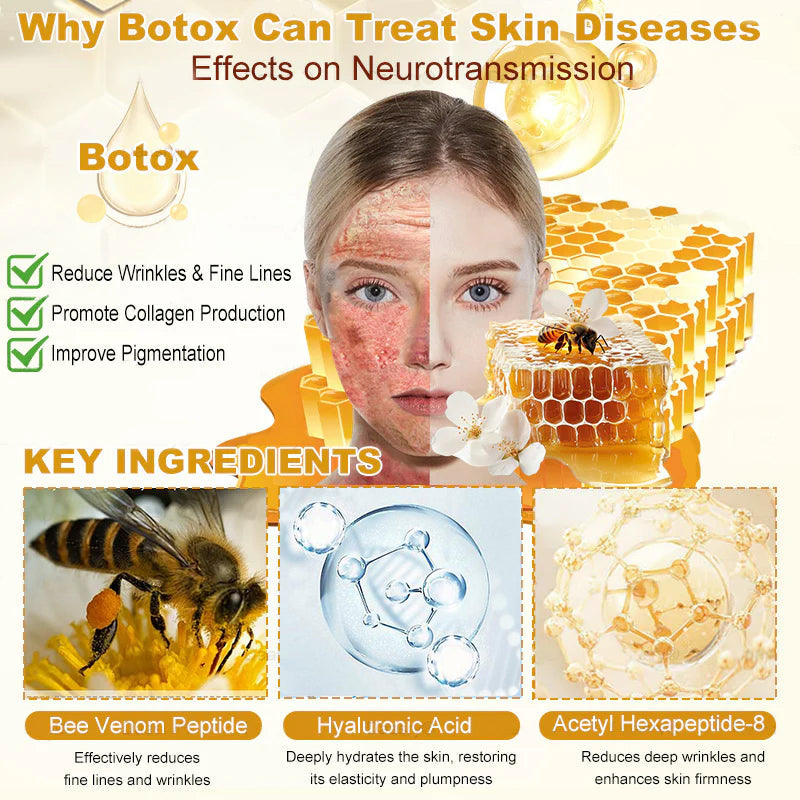 🎁Flash Sale - ODEIUN™ BOTOX Bee Venom Anti-Aging Serum - Suitable for all skin types🐝💎