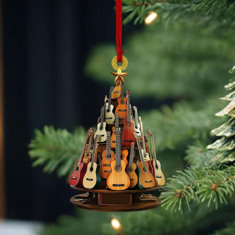 🎸🎵2026 New Arrivals-Rockin' Around The Guitar Christmas Tree Ornament