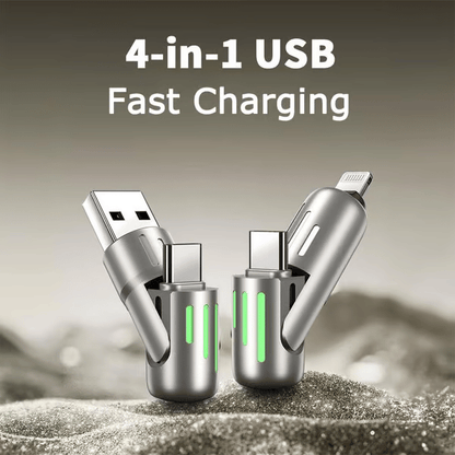 🔥4-in-1 USB Charging Cable fast charging MAX 60W