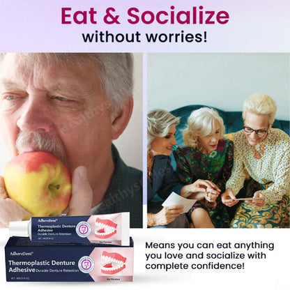 AdhereDent®  Thermoplastic Denture Adhesive ⏳ Durable Denture Retention