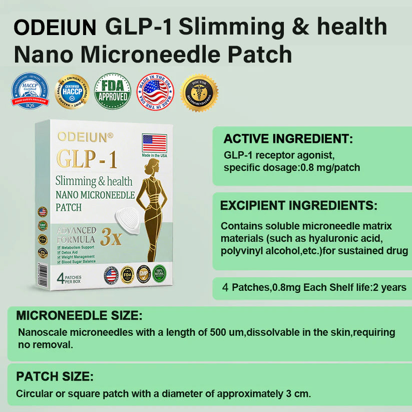 𝑀𝑎𝑦𝑜 𝐶𝑙𝑖𝑛𝑖𝑐 𝑅𝑒𝑐𝑜𝑚𝑚𝑒𝑛𝑑𝑒𝑑 | 𝑂𝑓𝑓𝑖𝑐𝑖𝑎𝑙 𝑆𝑡𝑜𝑟𝑒 |ODEIUN® Nano-Microneedle Wellness Patch | Curbs Cravings + Sustained Release | USA-Made