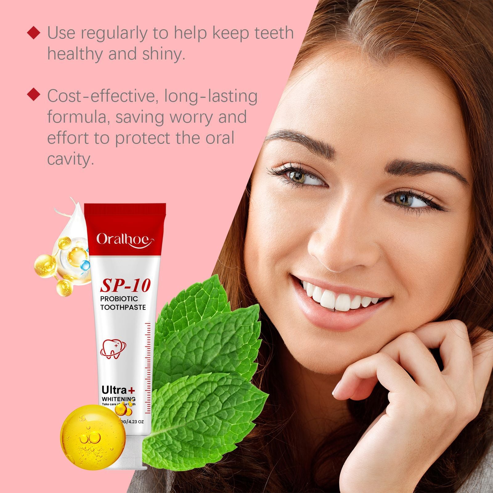 🏆Flash Sale⚡ 50K+ SOLD! Almost Gone-💥🔥 Super Probiotic Toothpaste Spring Mint Burst – Strengthens Enamel, Brightens Smile & Delivers Long-Lasting Freshness,Best Gifts