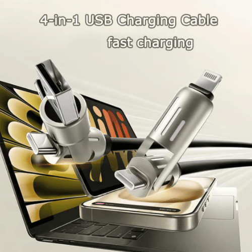 🔥4-in-1 USB Charging Cable fast charging MAX 60W