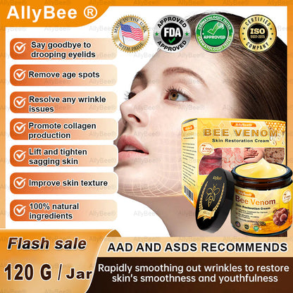 【Official Shop】 AllyBee® Skin Treatment Cream Anti-aging, Hydrating, Skin Repair, Even Tone, Acne and Dark Spot Treatment, Wart and Mole Removal, Psoriasis Relief