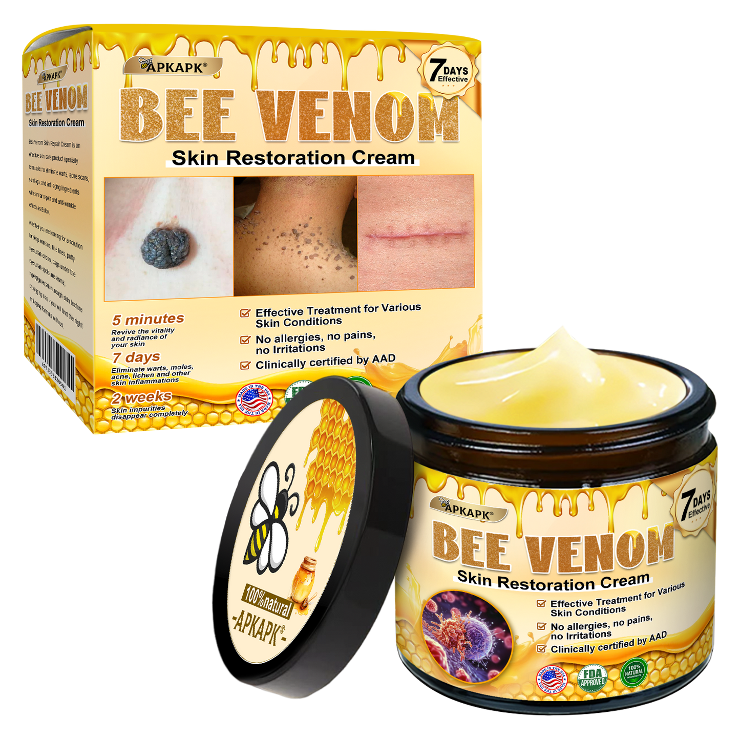 Made and Shipped from U.S. 🫧𝖠𝖯𝖪𝖠𝖯𝖪® 𝖡𝖾𝖾 𝗏𝖾𝗇𝗈𝗆 𝖲𝗄𝗂𝗇 𝖱𝖾𝗌𝗍𝗈𝗋𝖺𝗍𝗂𝗈𝗇 𝖢𝗋𝖾𝖺𝗆