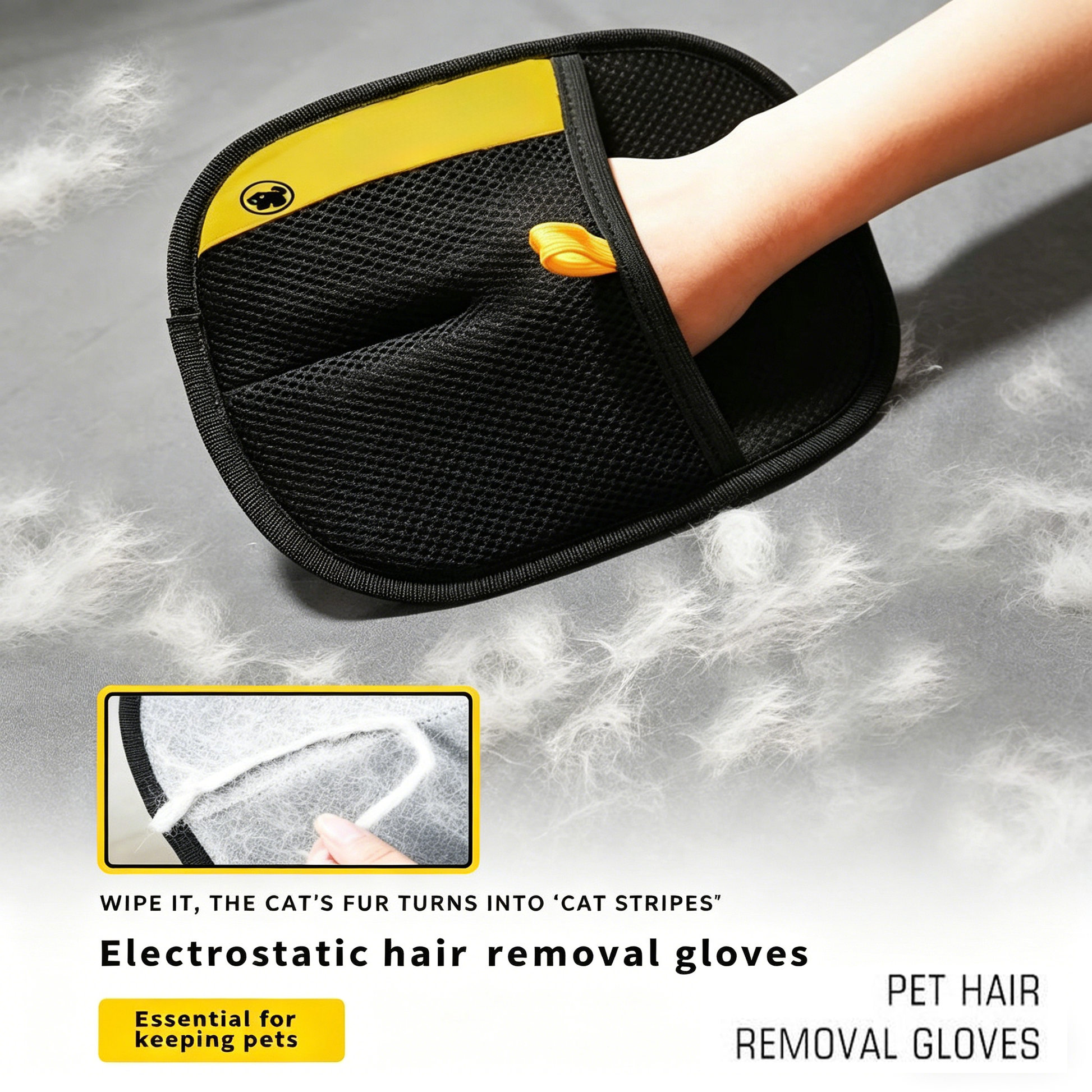 ✨Last Day 50% OFF - Pet hair remover Electrostatic gloves