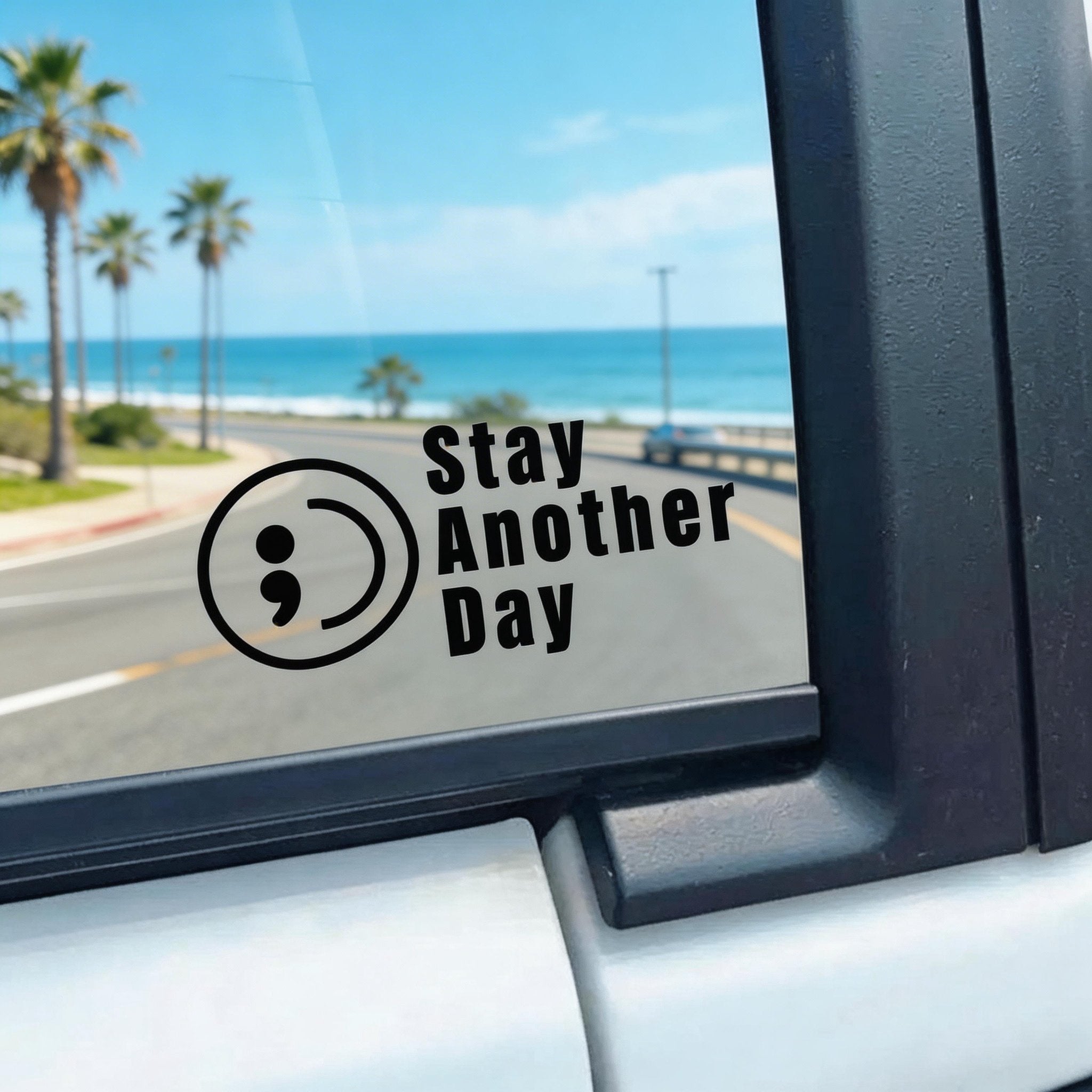 🎗️Share Pack❤️ SAD Mental Health Awareness Car Decal(3pcs)