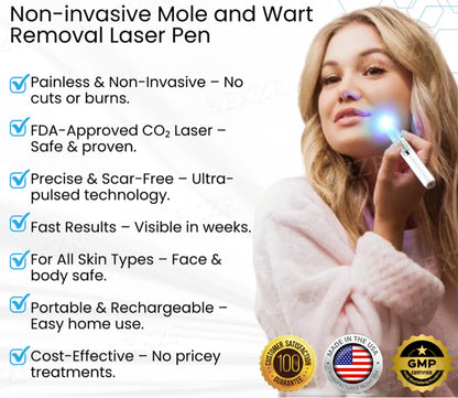 JEREMYTIS® Non-Invasive Mole and Wart Removal Laser Pen