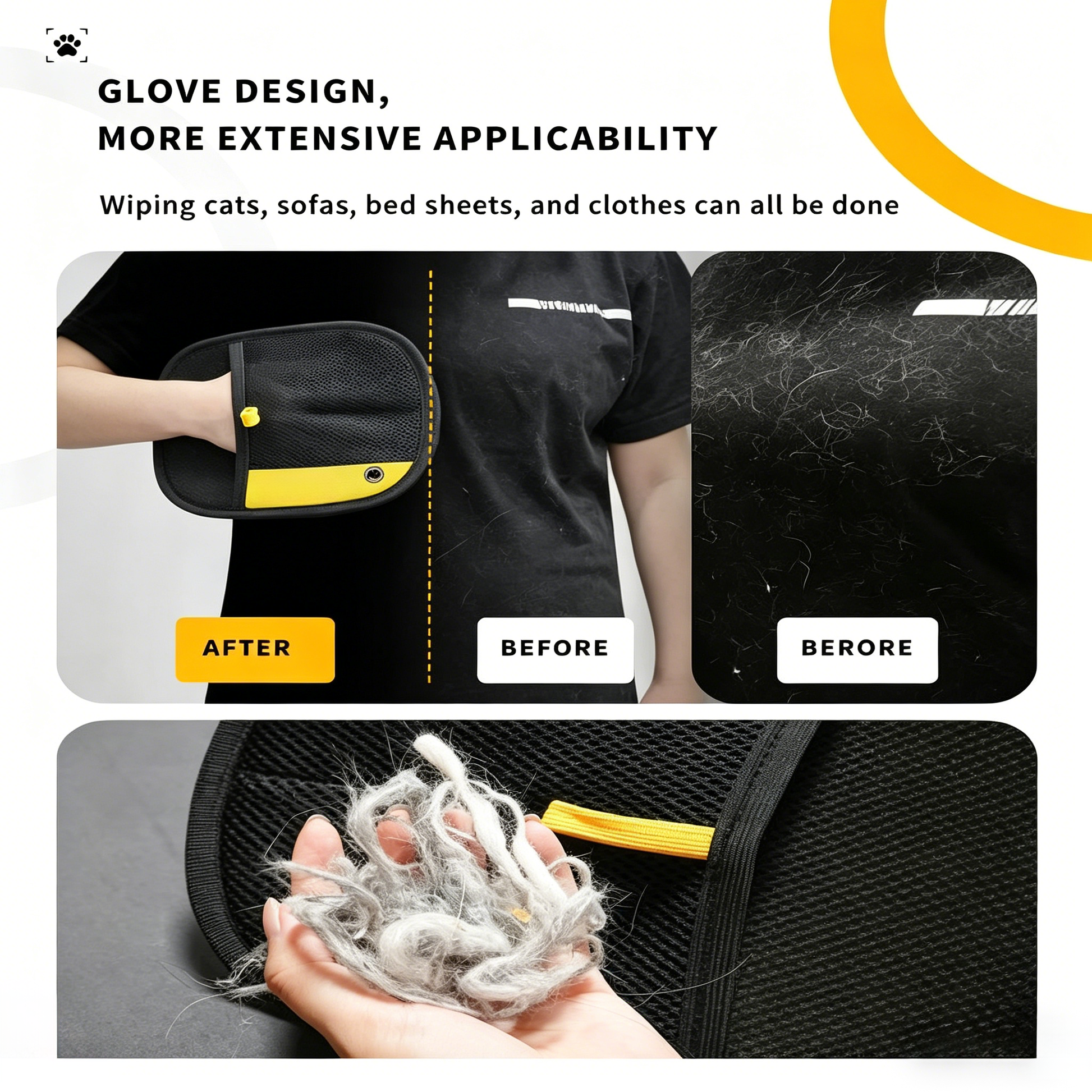✨Last Day 50% OFF - Pet hair remover Electrostatic gloves