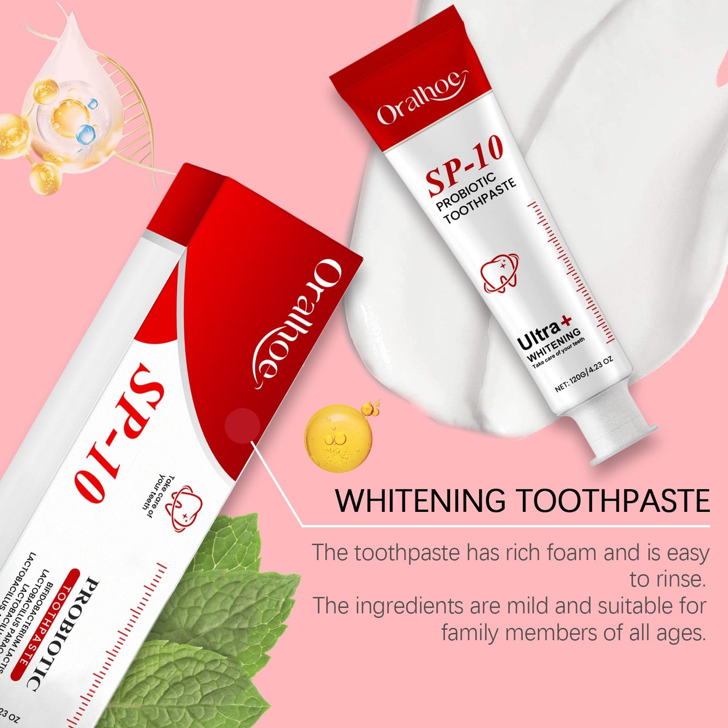 🏆Flash Sale⚡ 50K+ SOLD! Almost Gone-💥🔥 Super Probiotic Toothpaste Spring Mint Burst – Strengthens Enamel, Brightens Smile & Delivers Long-Lasting Freshness,Best Gifts