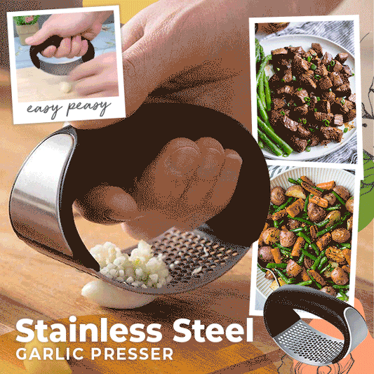 （Special Offer Now) Stainless Steel Garlic Presser