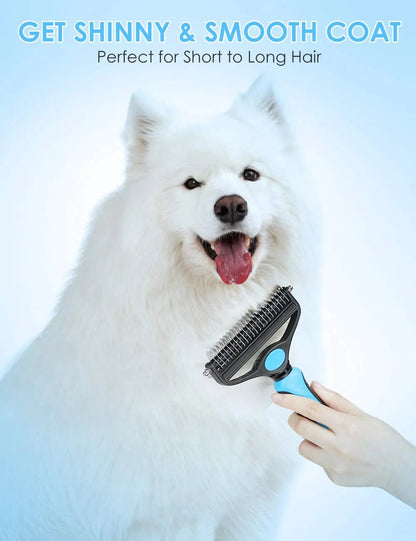 🐾 Professional Deshedding Tool for Dogs & Cats – Gentle, Efficient & Fur-Free Home ✨💖