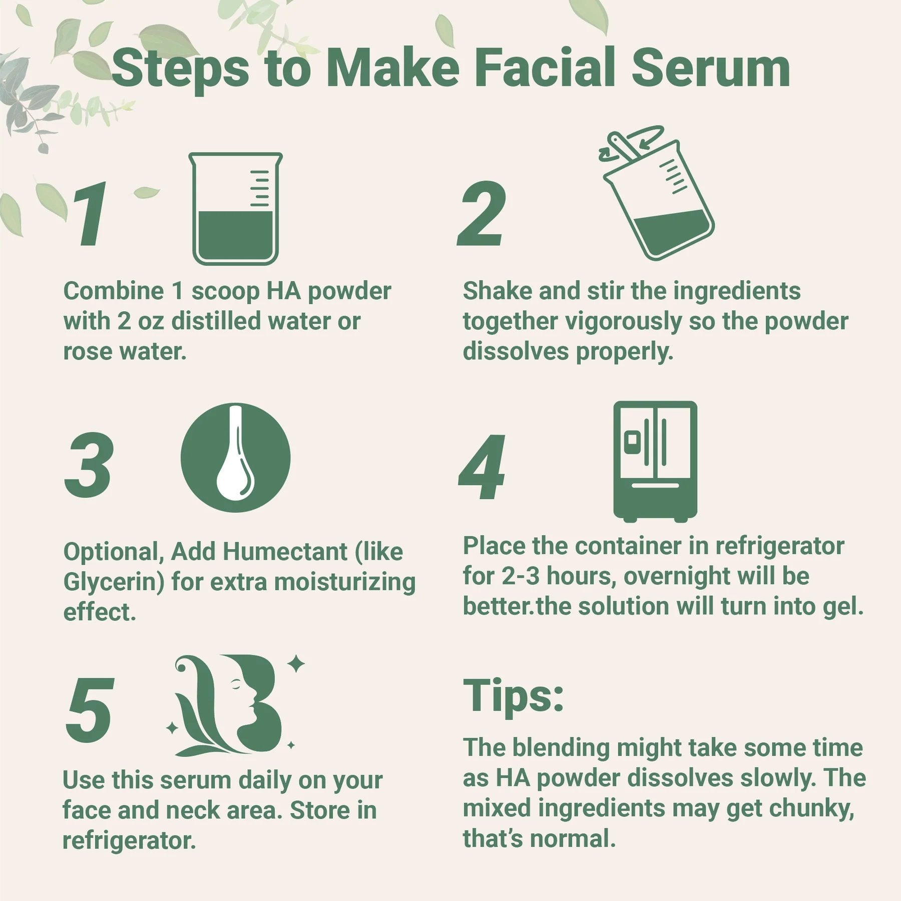 -Micro Ingredients Hyaluronic Acid Powder, DIY Facial Serum, Skin Hydration Care Formula