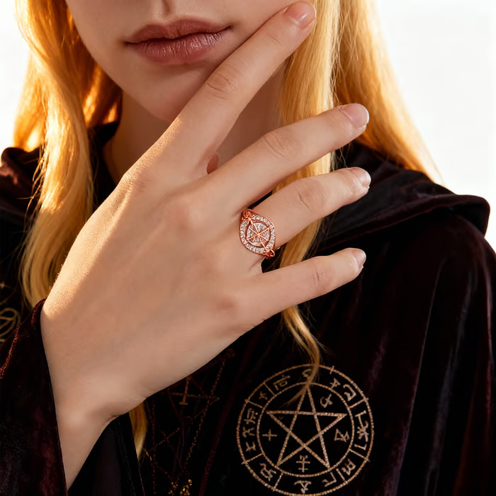 🔥Last Day 50% OFF - 💖Lymphatic magnetic therapy cats eye ring✨