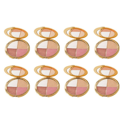 🌺Last 3 hours 60% off⏰eye & cheek palette - eyeshadow and highlighter makeup (with Detachable Brush)