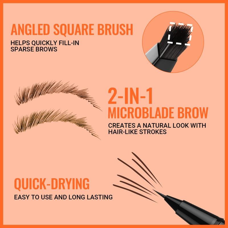 🌟 Achieve Perfect Brows –✨ 4D Brow Pen – For Natural, All-Day Eyebrow & Eyeliner Perfection! 💁‍♀