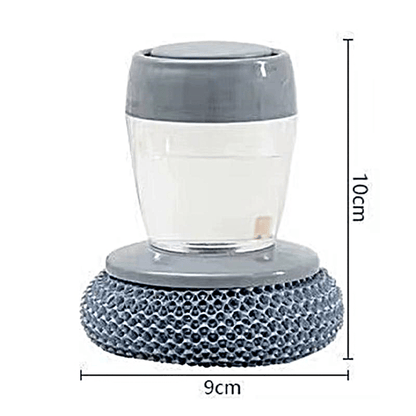 🧽 Comfort Grip Soap Dispensing Kitchen Scrub