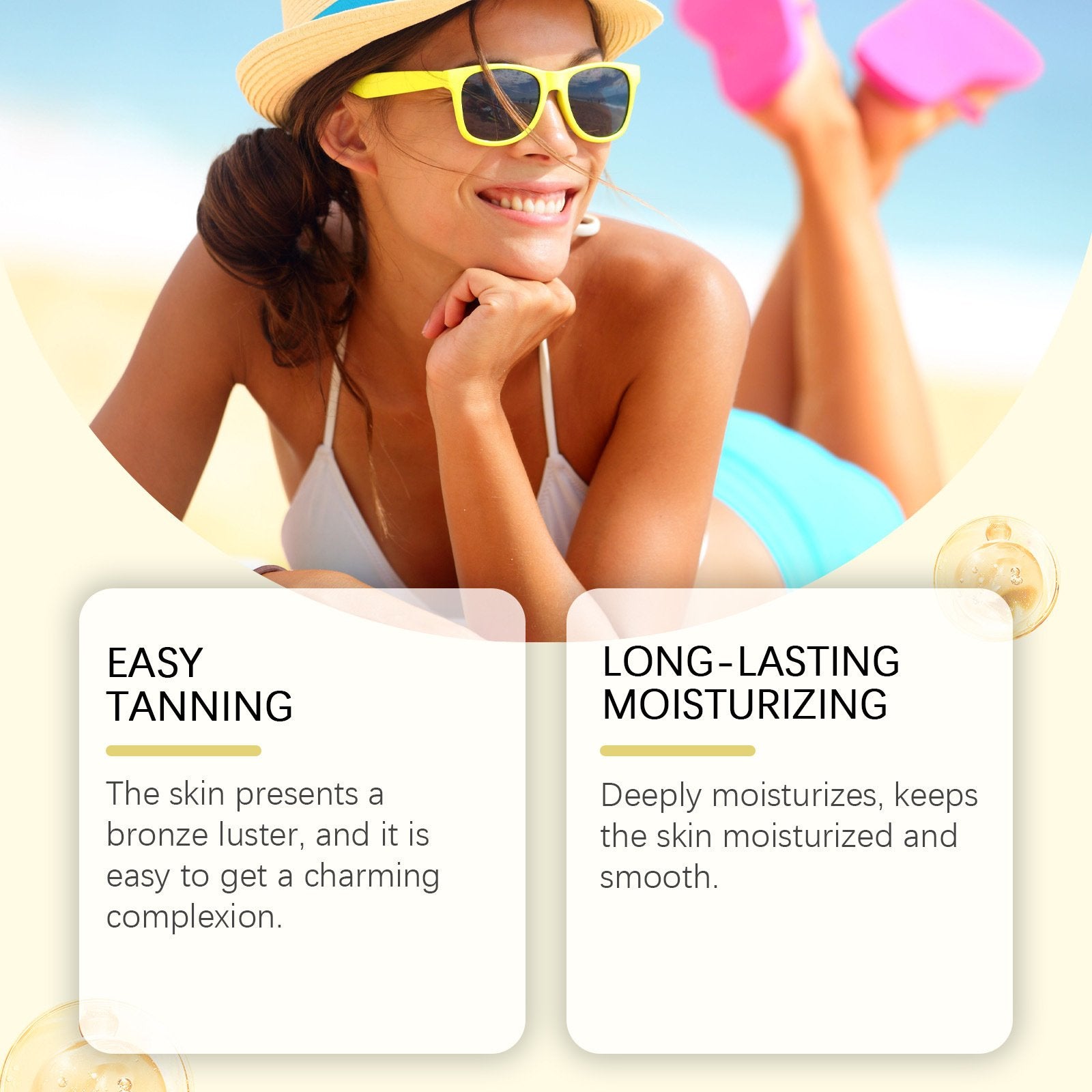 🔥2025 Summer Hot Sale- Gold Shimmer Intensive Tanning Gel