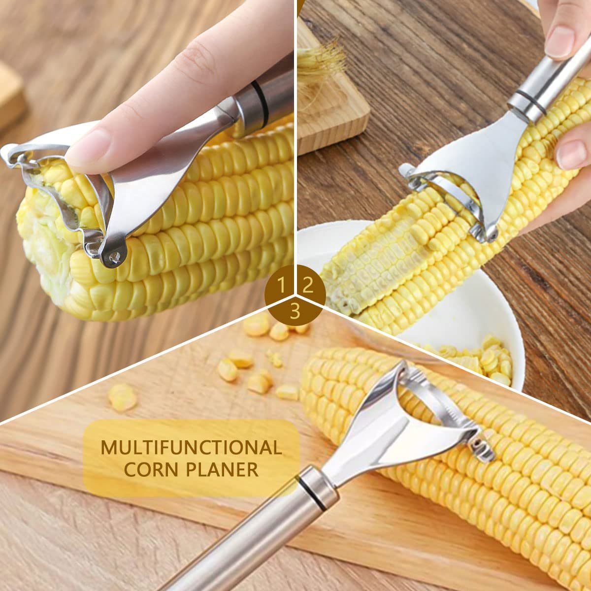 Stainless Steel Corn Peeler Tool