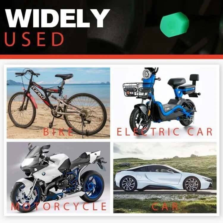 🚗Glow-in-the-Dark Tire Caps 💡