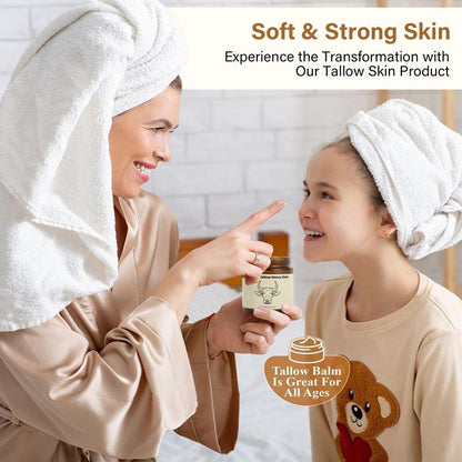 🌿 Lopeie Grass-Fed Tallow Honey Cream (4oz) — handmade, natural, lavender-scented moisturizer for deep hydration and dry-skin relief