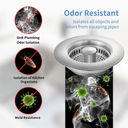 🔥 Last Day 49% OFF 🔥3 in 1 Kitchen Sink Drain Strainer Kitchen Gadgets